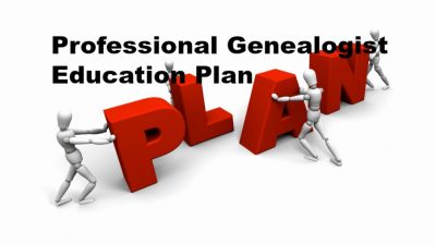 Professional Genealogist Education Plan